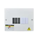 TABLERO MONOFASICO PROMAX 6P TAPA LISA METALICA BARRAJE 100% COBRE (EBM66)
