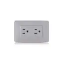 TOMA DOBLE POLO TIERRA MERCURY BLANCO 118Z-06(ETI11)