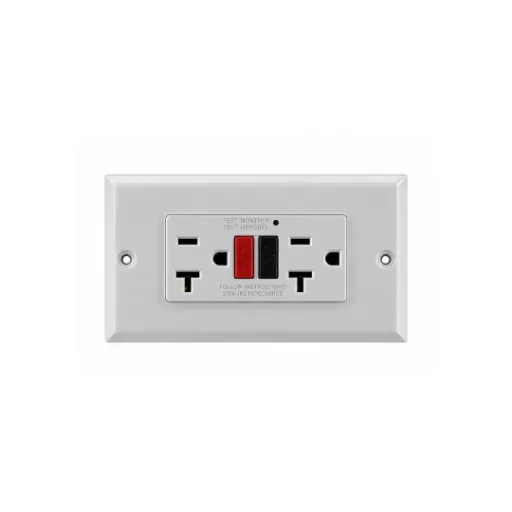 [970] TOMA GFCI 20A BLANCA CERTIFICADA MERCURY (ETI05)