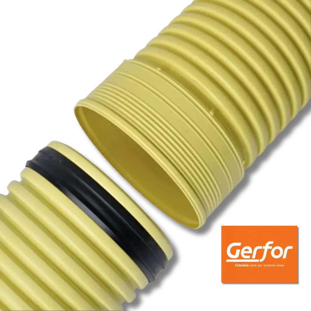TUBO ALCANTARILLADO DOBLE PARED RS4 500MM (20") GERFOR (100456)