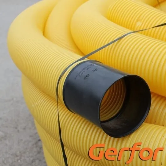 TUBO DRENAJE 4" + UNION X 30MTS GERFOR (100001)