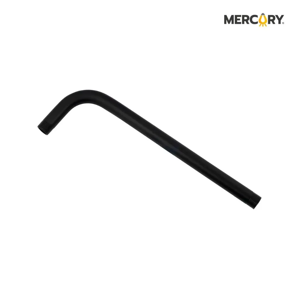 TUBO DUCHA 40CM NEGRO MATE MERCURY (FGR38)