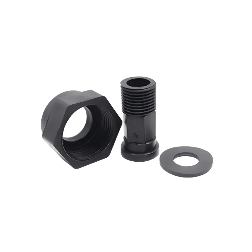 JUEGO CONECTOR 45MM PARA MEDIDOR DE AGUA 3/4 X 1/2 NYLON GRANEL PCP (3146)