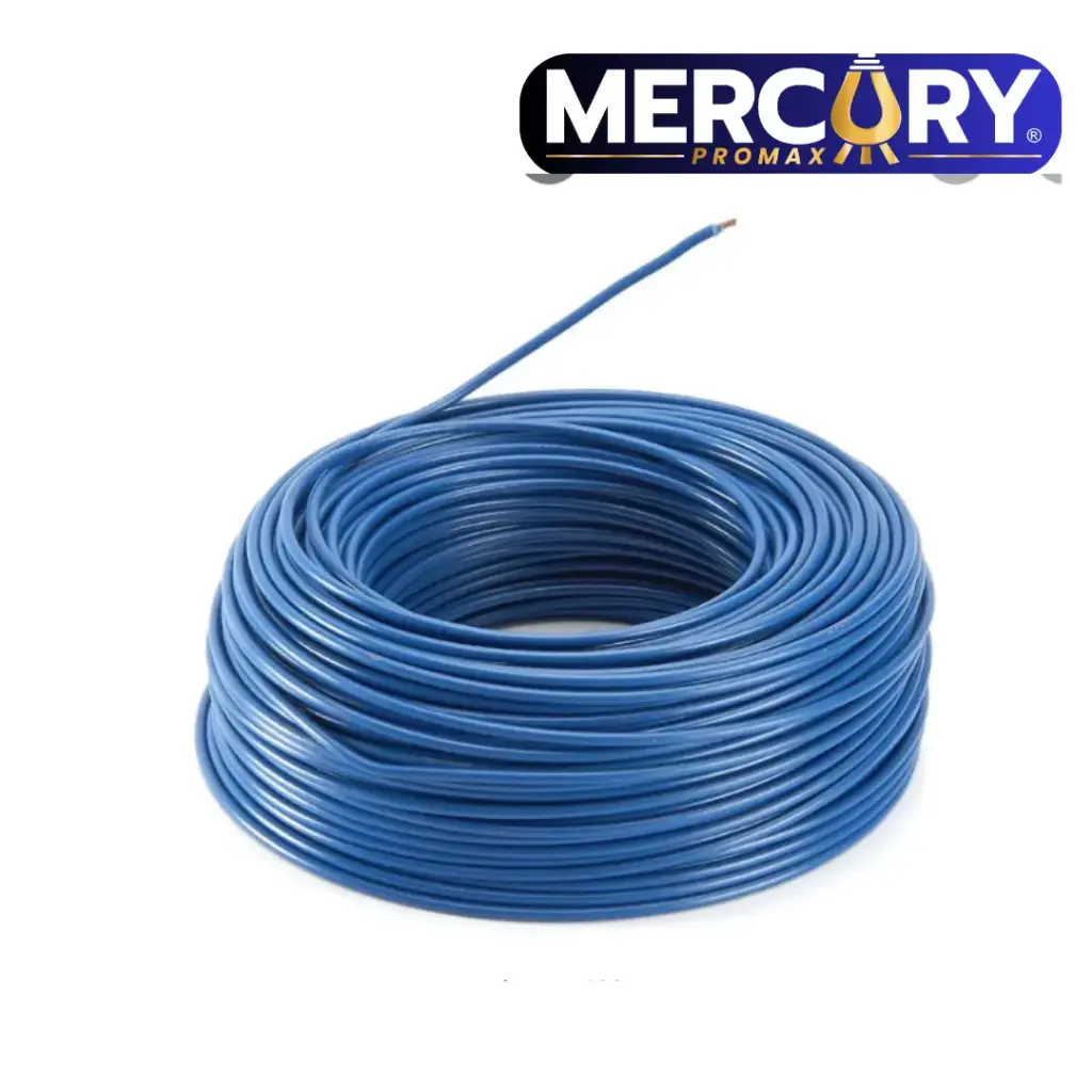 [3704] CABLE AZUL MERCURY THHN BIMETALICO (Cu-CLAD Al) 12AWG ROLLO X 100M(ECE24)