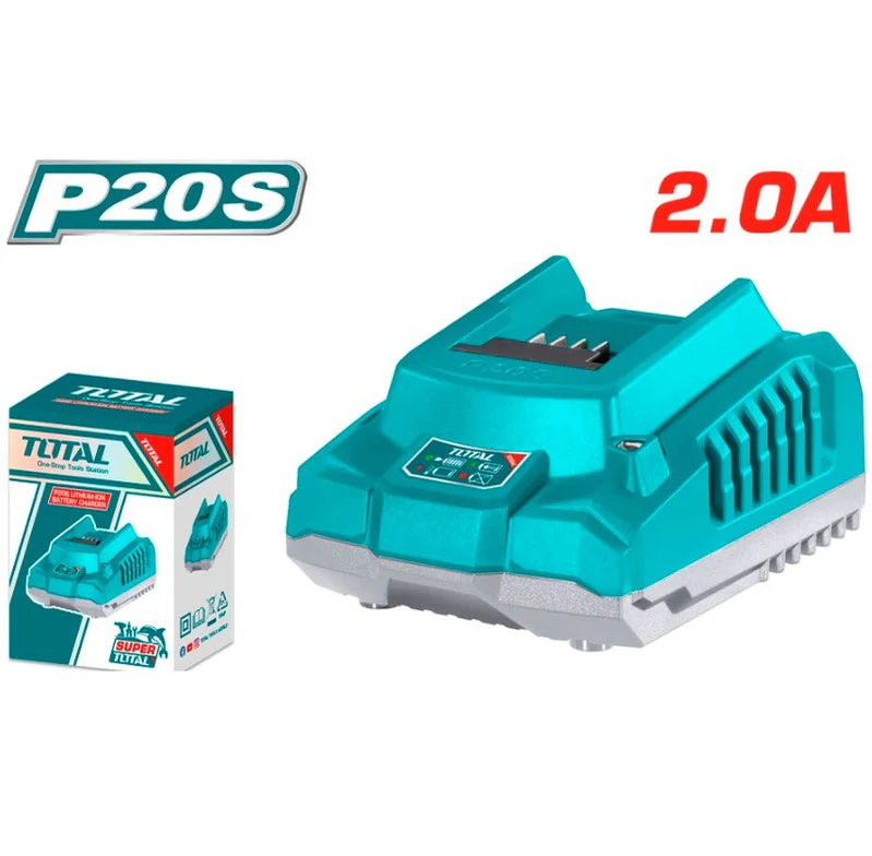 [3730] CARGADOR DE BATERIA 20V INDUSTRIAL INTELIGENTE TOTAL (UTFCLI2001)