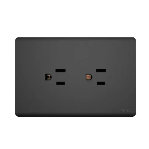 [3883] TOMA DOBLE POLO A TIERRA MERCURY L/INFINITY BLACK(ETI269)