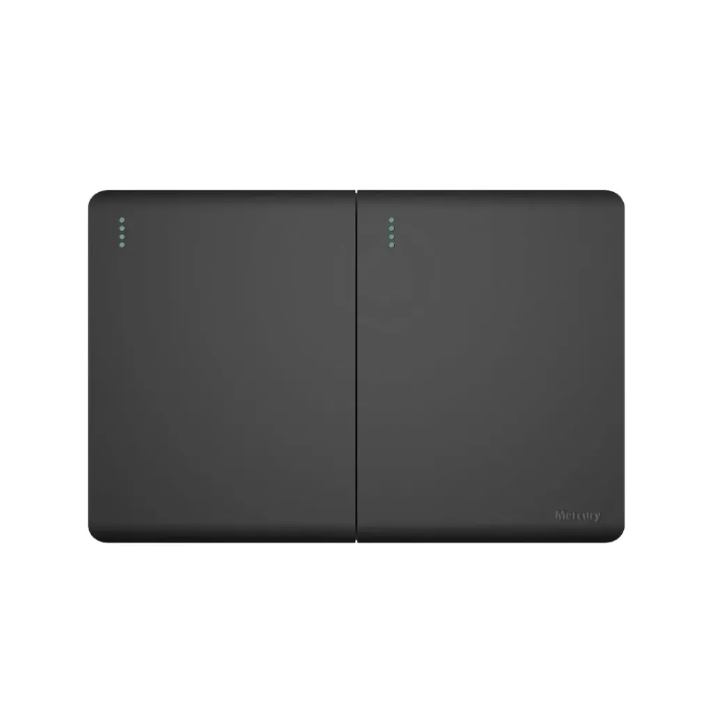 [3885] INTERRUPTOR DOBLE CONMUTABLE MERCURY L/INFINITY BLACK(ETI266)