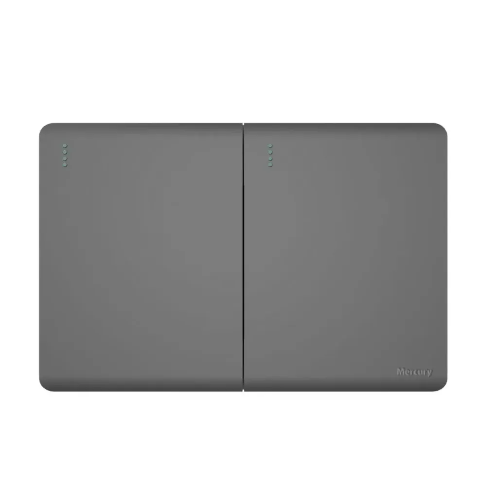 [3889] INTERRUPTOR DOBLE CONMUTABLE MERCURY L/INFINITY SILVER(ETI284)