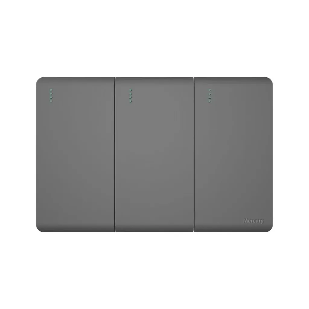 [3890] INTERRUPTOR TRIPLE CONMUTABLE MERCURY L/INFINITY SILVER(ETI285)