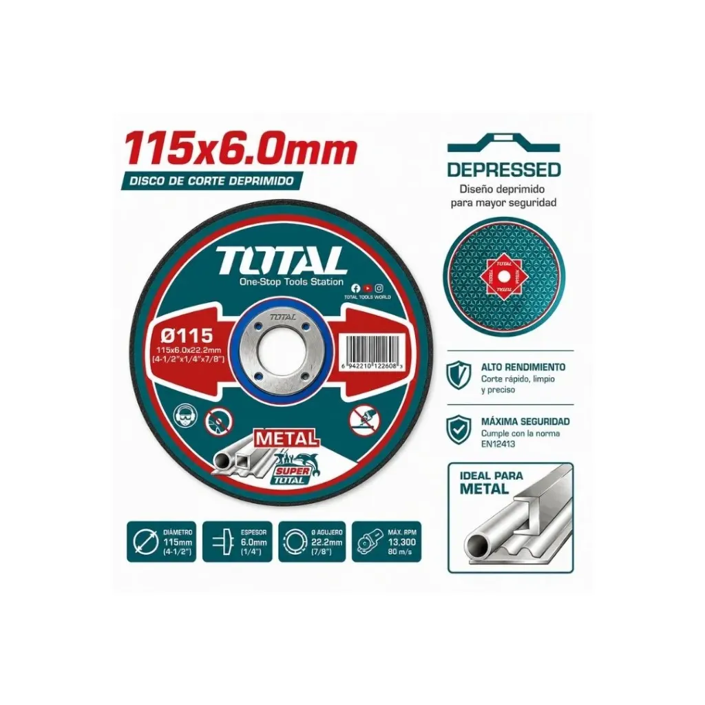 [4055] DISCO PULIR METAL 4 1/2" TOTAL (TAC2231151)