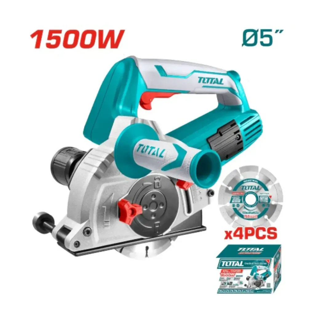 ACANALADORA DE CONCRETO 5 INDUSTRIAL 1500 W DE 2 O 4 DISCOS TOTAL (UTWLC1256)