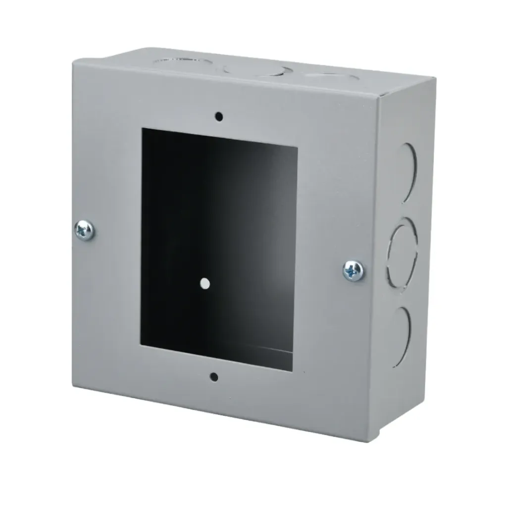 [4209] CAJA METALICA DE EMPALME 12X12X5 TAPA MULTIUSO MERCURY(EBM125)