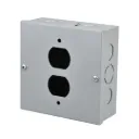 CAJA METALICA DE EMPALME 12X12X5 TAPA TOMA MERCURY(EBM126)