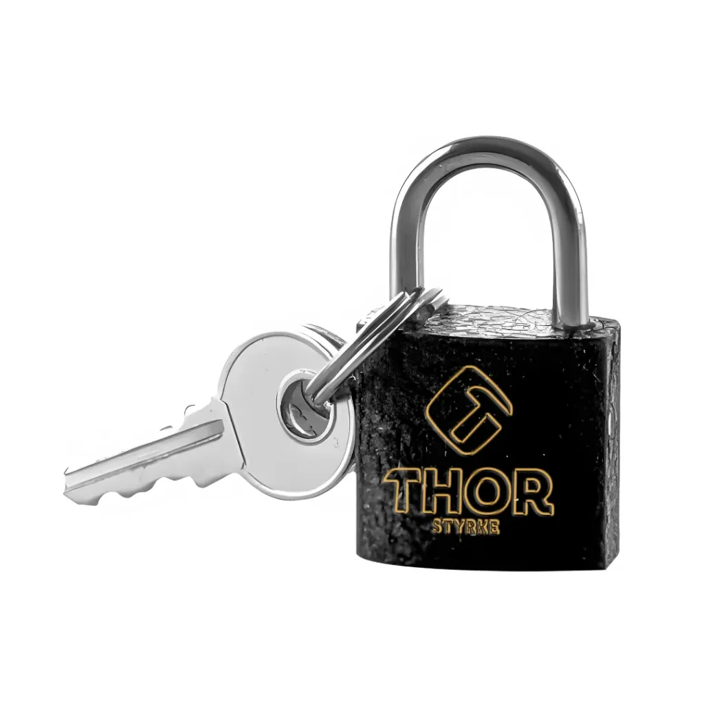 [4221] CANDADO NEGRO MATE 50MM HIERRO THOR(THCAN504)