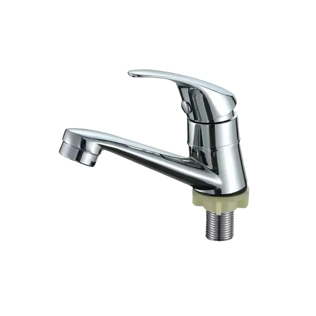 [4231] LLAVE LAVAMANOS MODERNA  PALANCA METALICA CROMO VALQUA(VQASL002)