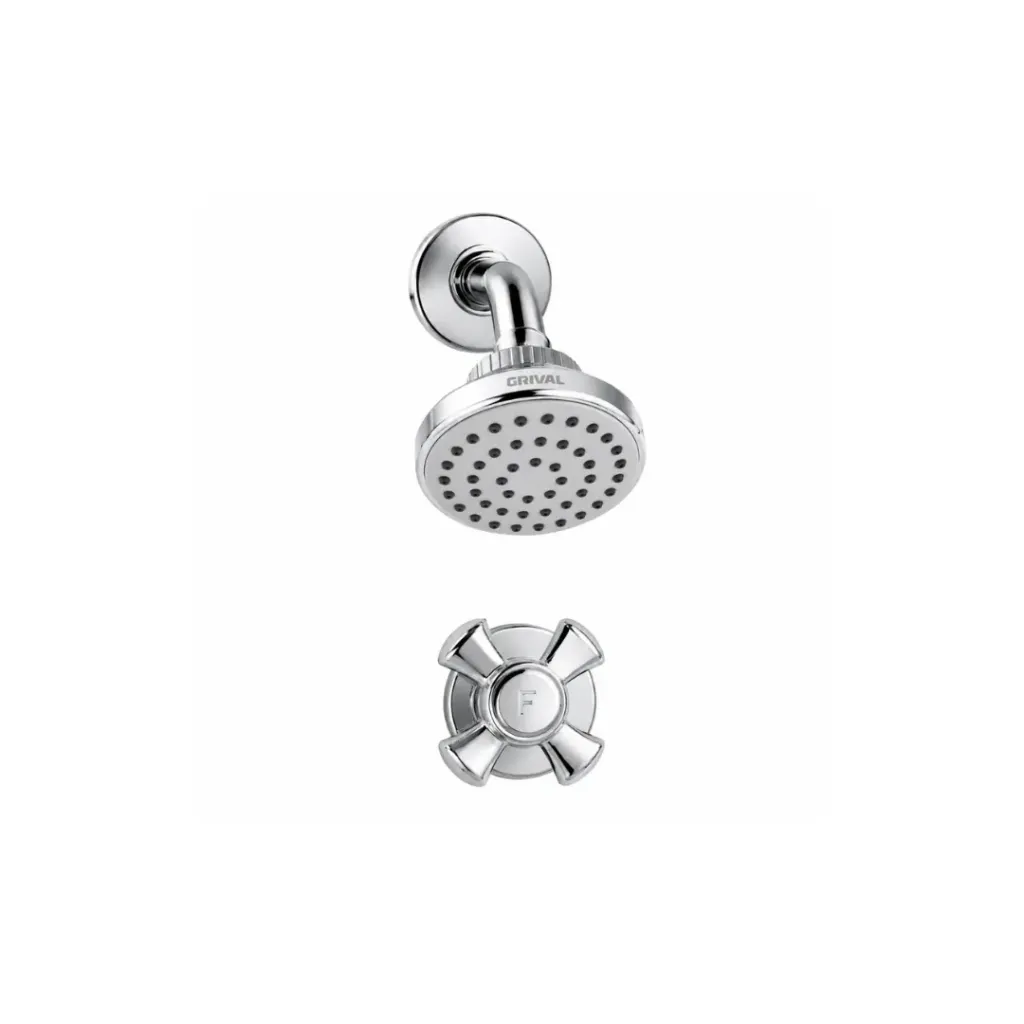[4277] CONJUNTO REGISTRO DUCHA BALTA CRUCETA+ REGADERA DALIA GRIVAL(414565551)
