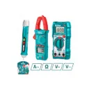 KIT MEDIDOR DE CORRIENTE DIGITAL INCLUYE PROBADOR - TESTER - PINZA SUPER SELECT TOTAL (TMT43028)