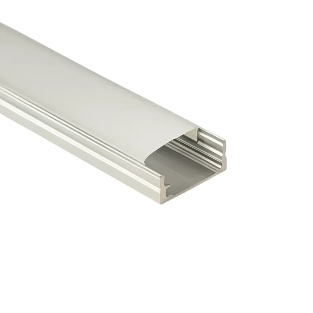 PERFIL-187 SOBREPONER RIEL/ALUMINIO-NATURAL DIFUSOR/PC 18MM*7MM *3 METROS(ICL271)