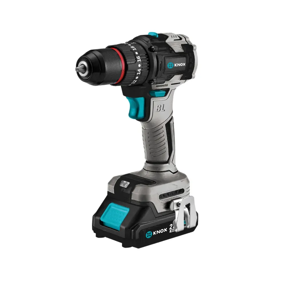 [4304] TALADRO PERCUTOR INALAMBRICO BRUSHLESS 1/2"-13MM - 21V - 2000 RPM - 23200 IPM - 85 N.M KNOX(KPT21101)