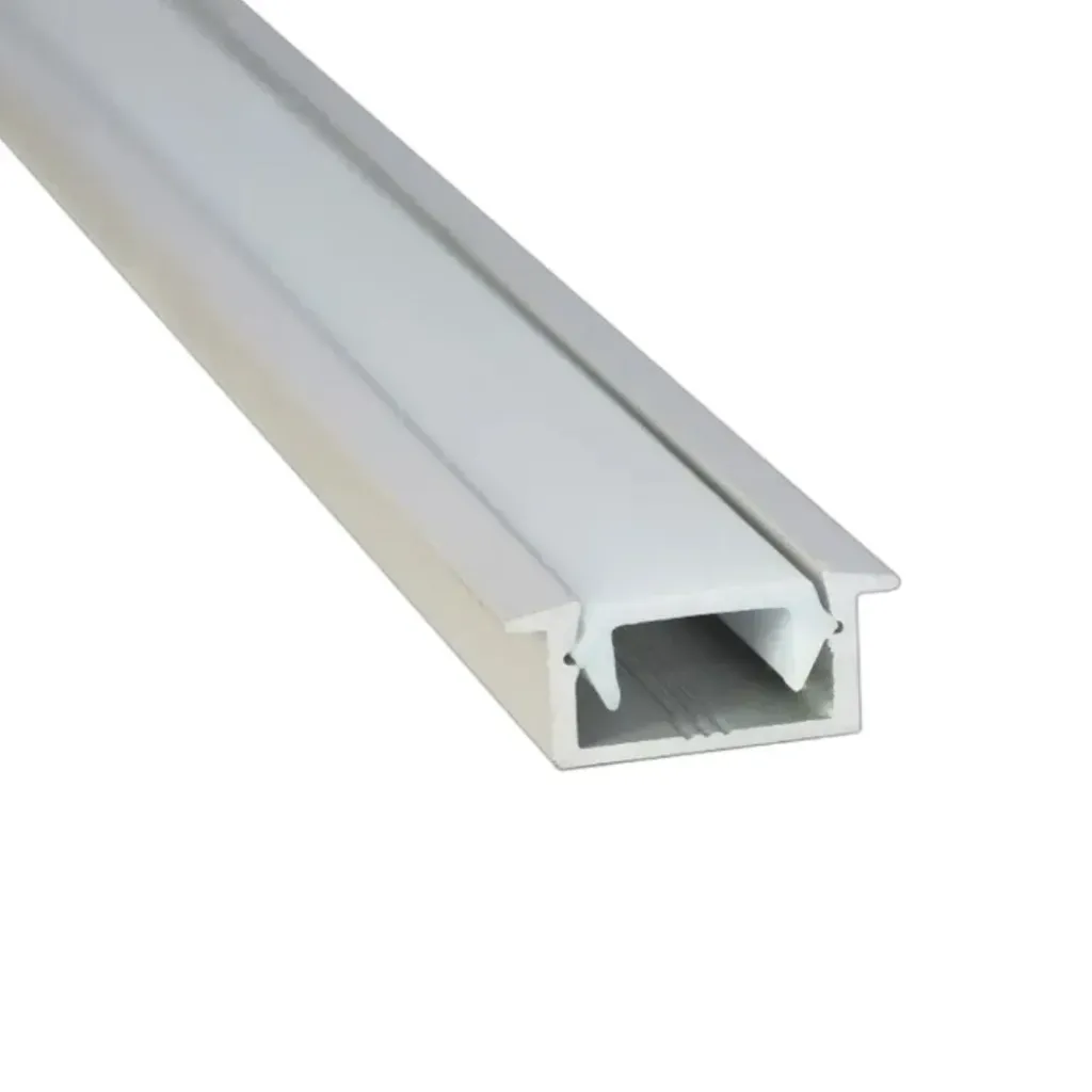 [4312] PERFIL-187 INCRUSTAR RIEL/ALUMINIO-NATURAL DIFUSOR/PC 18MM*7MM *3 METROS(ICL268)