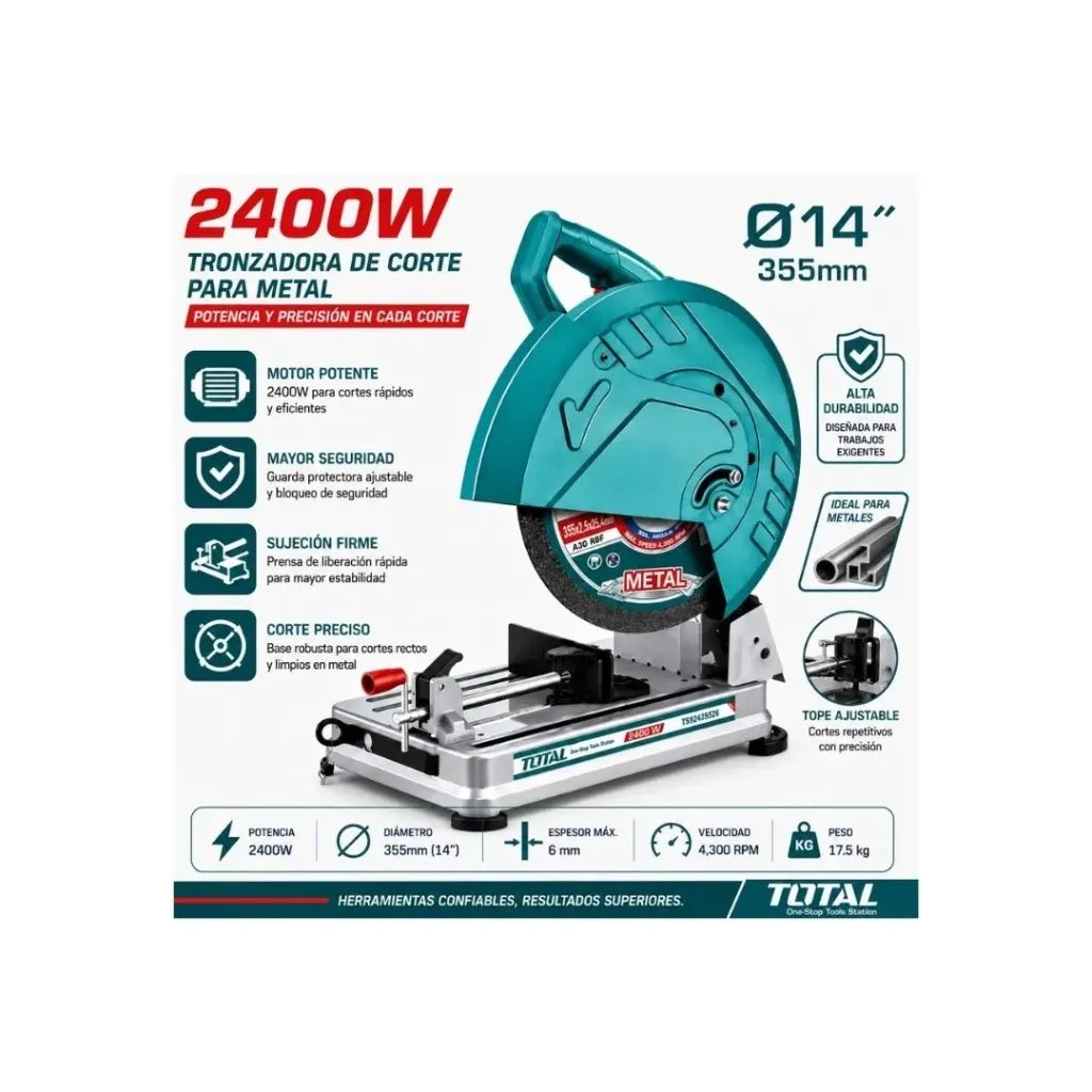 [4357] TRONZADORA 13- 62/64" 2400W INDUSTRIAL TOTAL (UTS9243558)
