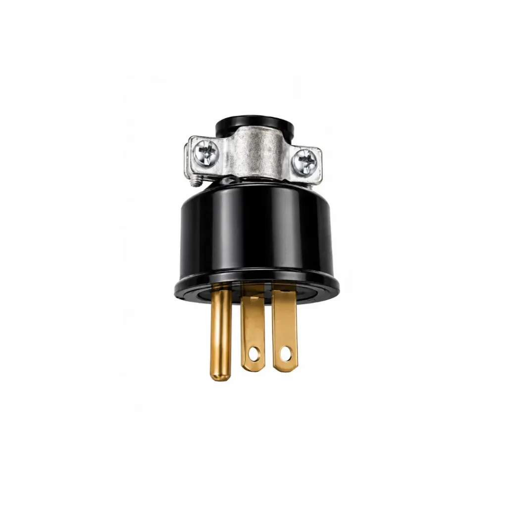 [4437] CLAVIJA MACHO 15A C/POLO A TIERRA AEREA NEGRA CAUCHO MERCURY(ETI320)