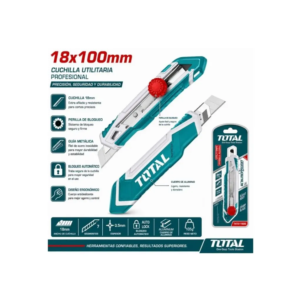 [4450] BISTURI 18X100MM CAUCHO SUPER TOTAL (THT511826)