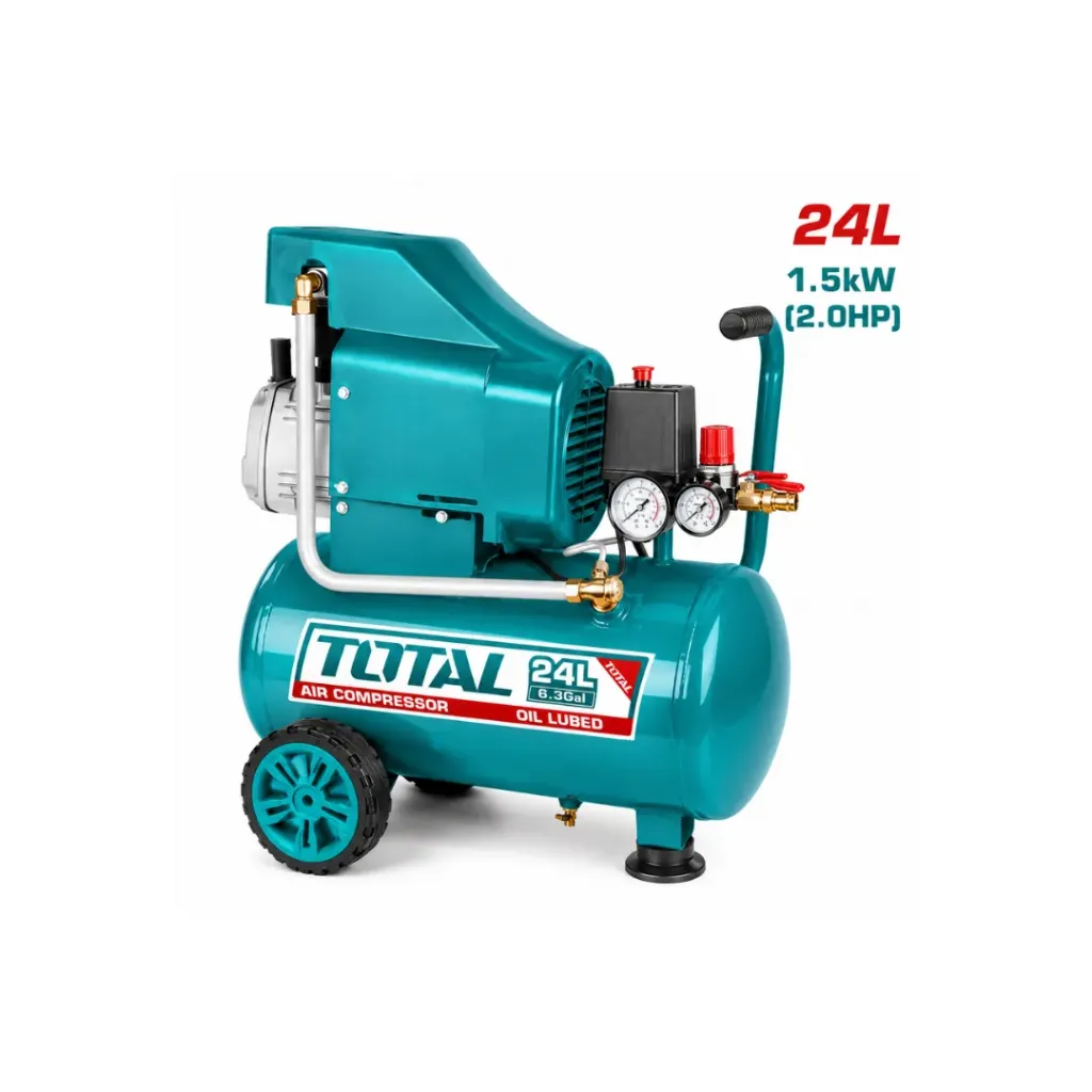 [4462] COMPRESOR AIRE HORIZONTAL 24L 2.0HP 116PSI 110-120V 60HZ SUPER TOTAL (UTC220246)