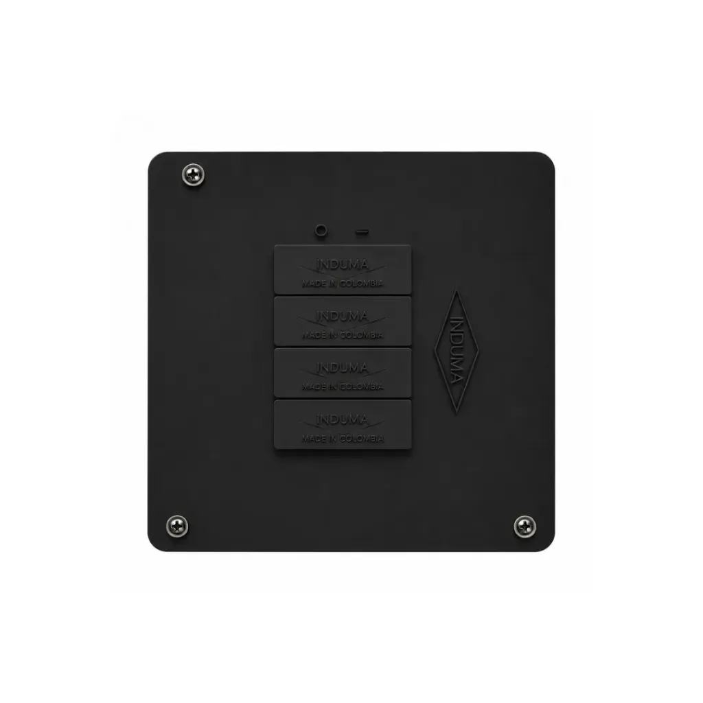 [4466] TABLERO MONOFASICO 4 CIRCUITOS SLIM BASE GALV TAPA NEGRA INDUMA(T1205-0055)