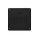 TABLERO MONOFASICO 6 CIRCUITOS SLIM BASE GALV TAPA NEGRA INDUMA(T1205-0056)