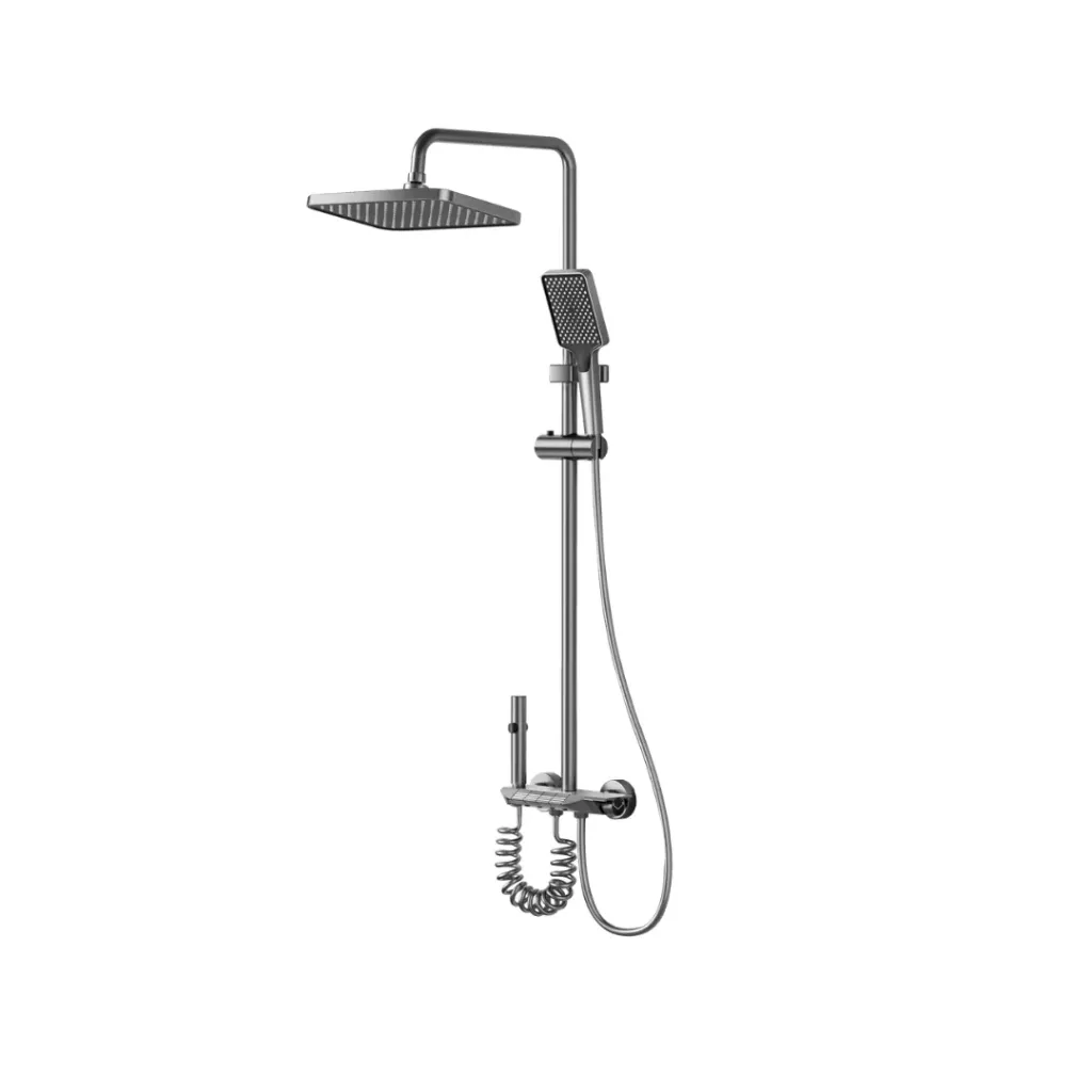 [4488] COLUMNA DUCHA ALUMINIO VARDAR GRIS VALQUA(VQAHDC003)