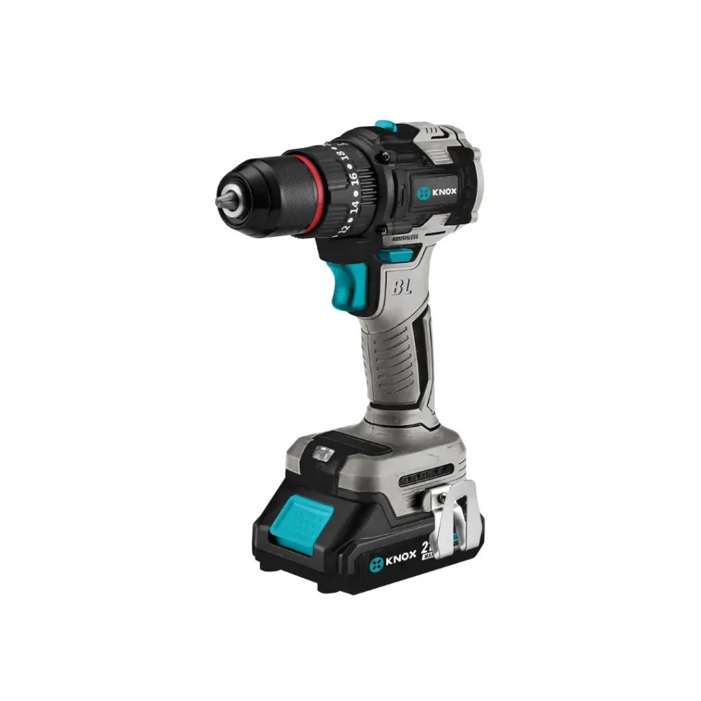 TALADRO PERCUTOR INALAMBRICO 1/2“ BRUSHLESS - 21V - 1450 RPM - 45N.M KNOX(KPT21100)