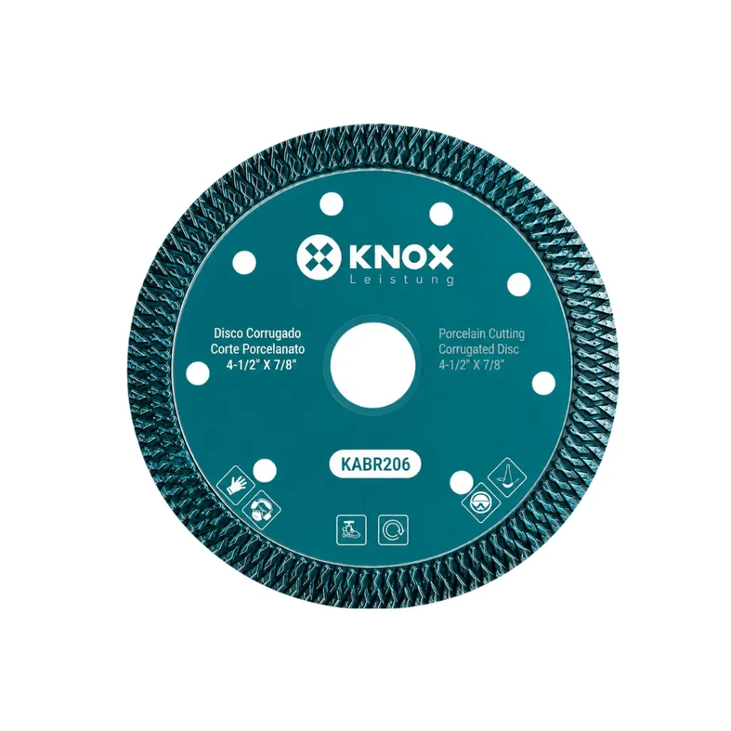 [4497] DISCO CORRUGADO CORTE PORCELANATO 4-1/2“ X 7/8” KNOX(KABR206)