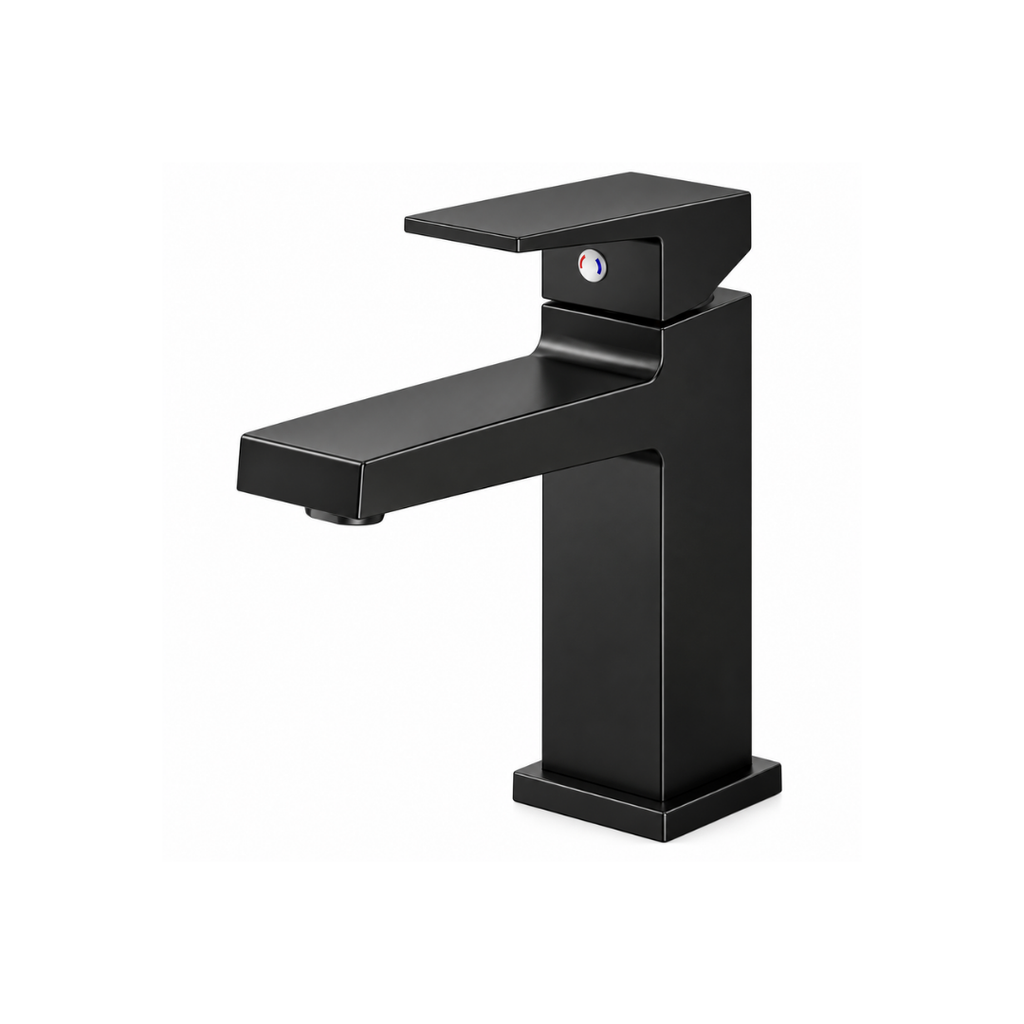 LLAVE LAVAMANOS MONOCONTROL MEDIO SOLID BLED ALUMINIO NEGRO VALQUA(VQAHLVM006)