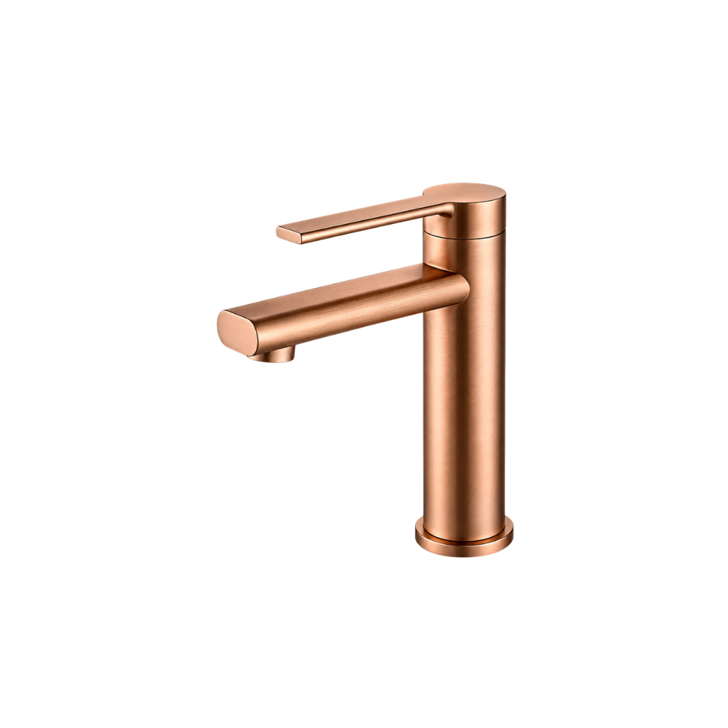 LLAVE LAVAMANOS MONOCONTROL MEDIO ARNO ORO ROSA SOVRANO(SVR1195)