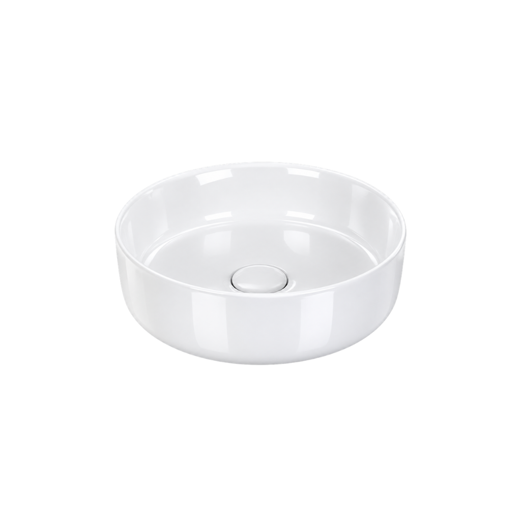 LAVAMANOS SOBREPONER REDONDO 31x31x12 BLANCO BRILLANTE VALQUA(VQAHLVS001)