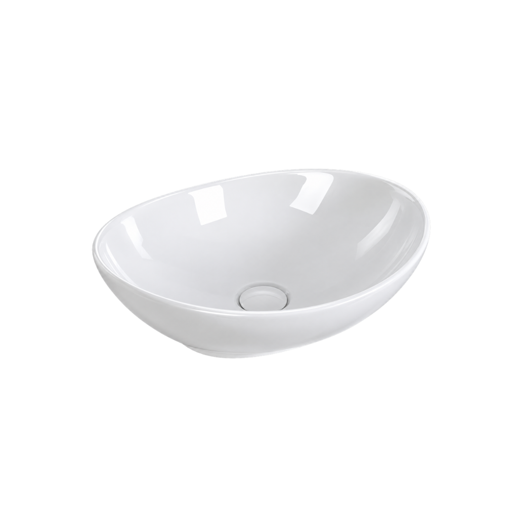LAVAMANOS SOBREPONER OVALADO 41x34x14 BLANCO BRILLANTE VALQUA(VQAHLVS003)