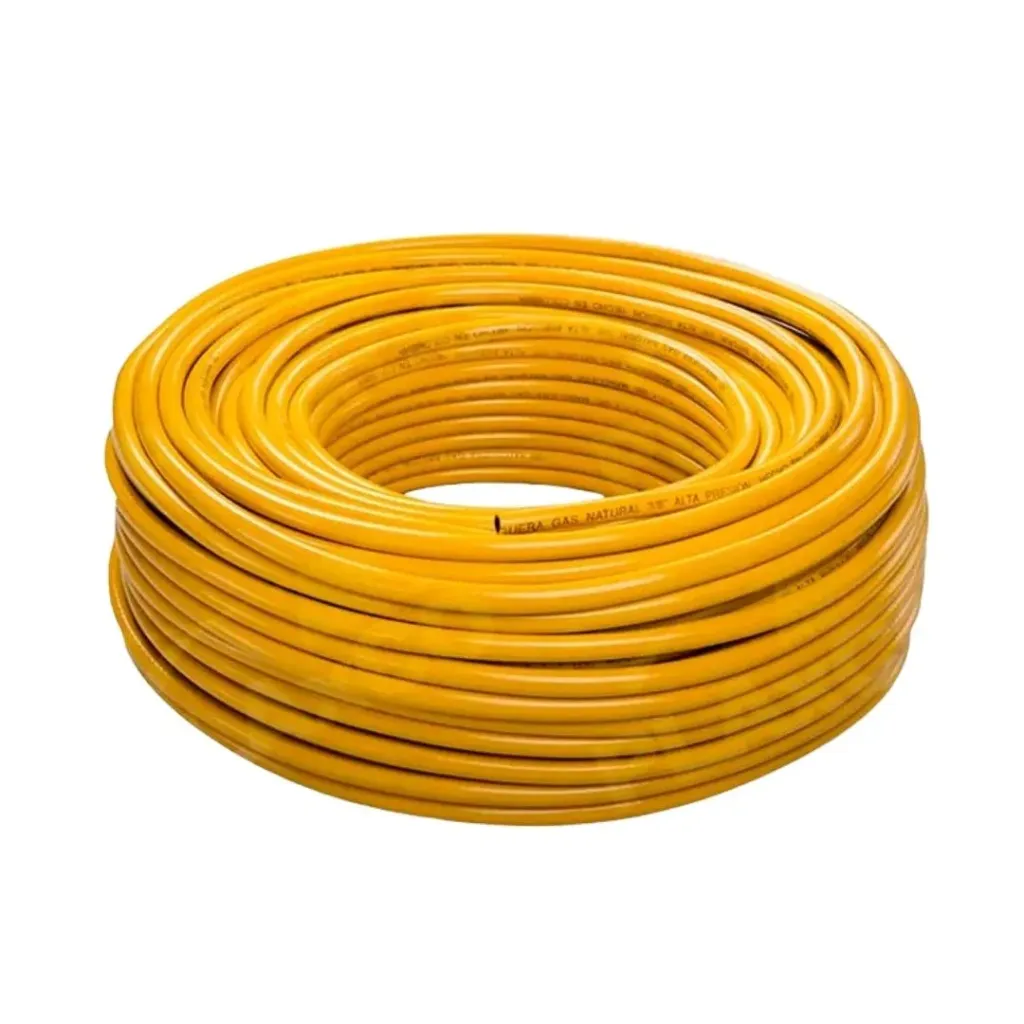 [552] MANGUERA GAS AMARILLA ROLLO X100MTS()