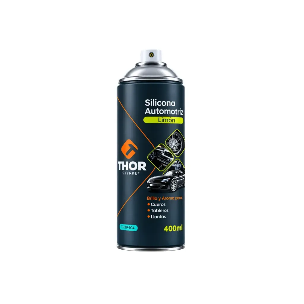 [1187] SILICONA EN AEROSOL 400ML AROMA LIMON THOR(THSIL704)