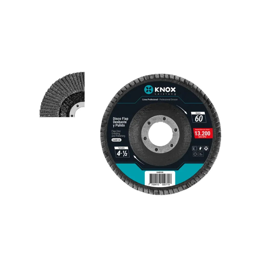 DISCO FLAP #60 4-1/2" X 7/8" KNOX(KABR100)