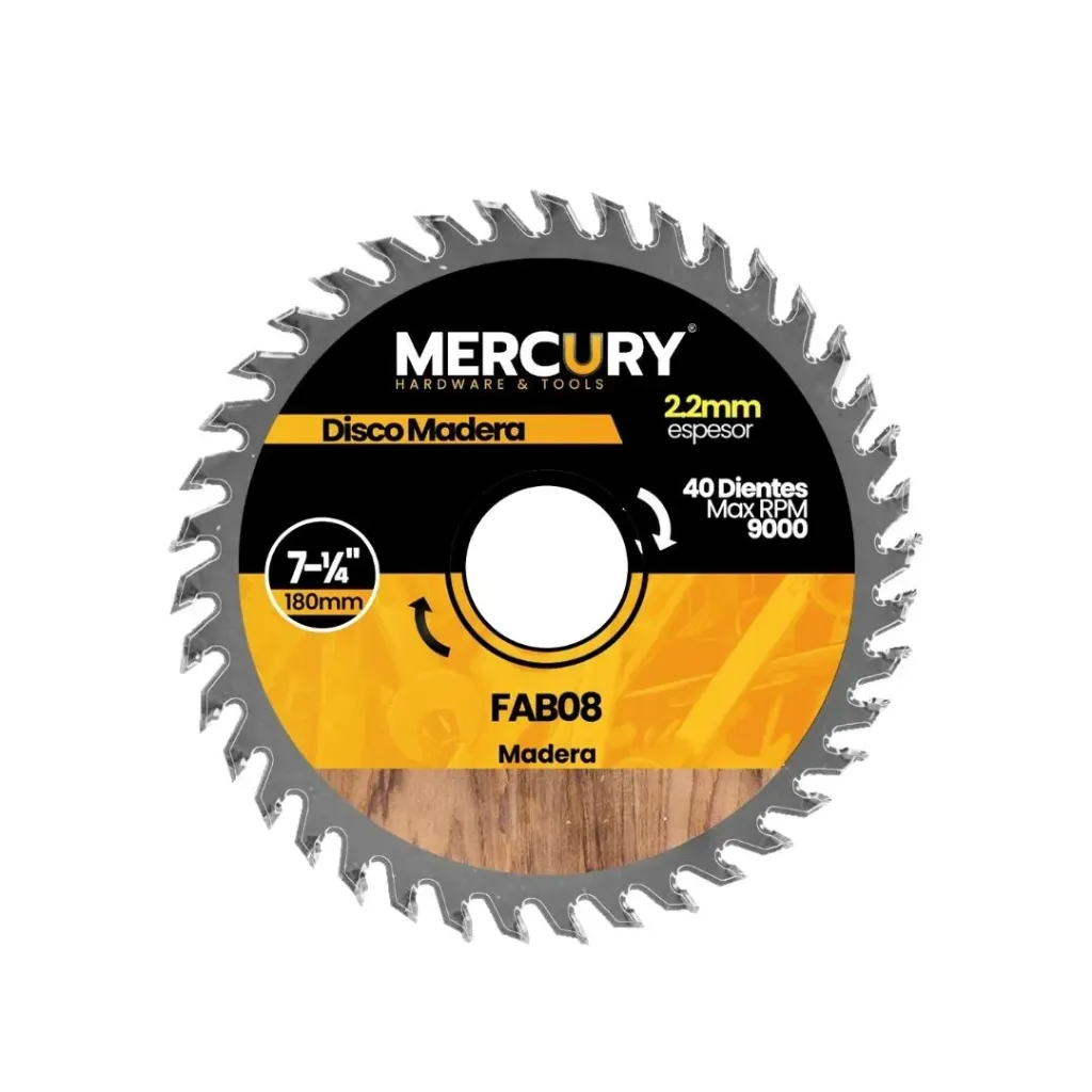 [346] DISCO MADERA MERCURY 7 1/4" 40T(SIERRA CIRCULAR)(FAB08)