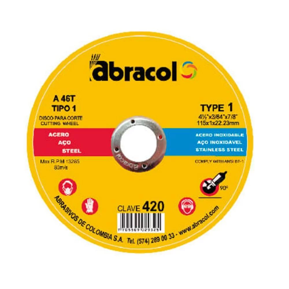 [2880] DISCO ABRACOL AMARILLO CORTE METAL 71/2 (ABD2A0046074)