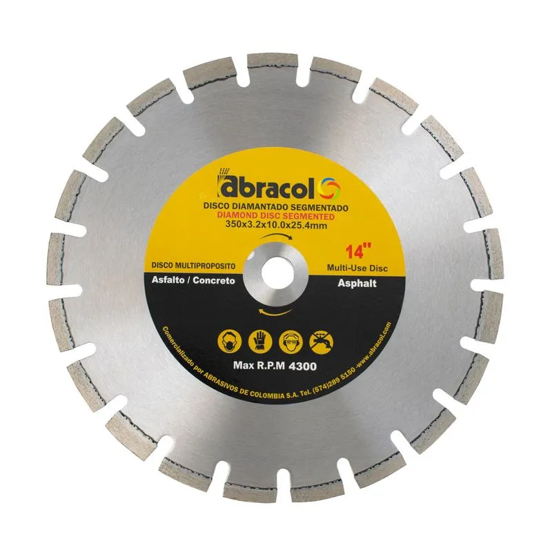 [2921] DISCO SEGMENTADO 14" ASFALTO ABRACOL (SEDIDCH00059)